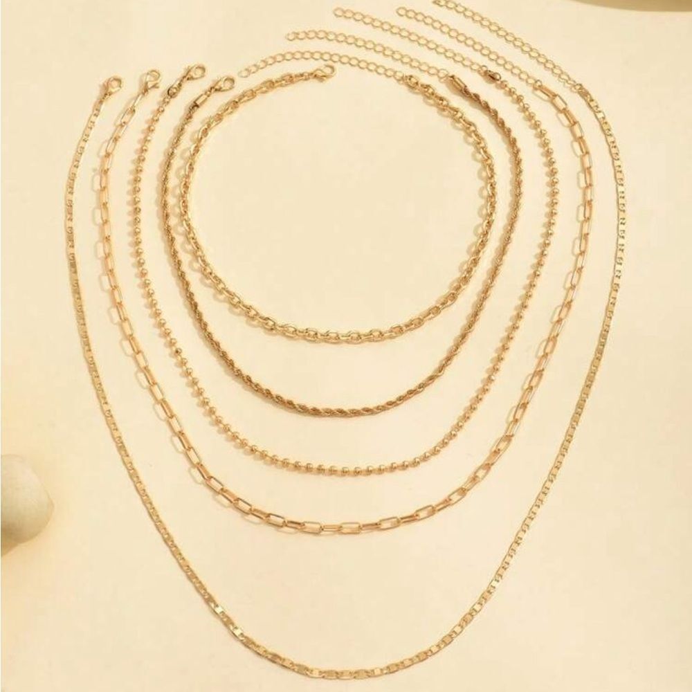 Elegant Gold Layered Set R79 - Picture 3 of 4